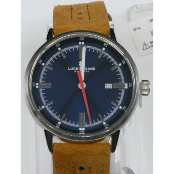 New Lucky Brand Men's Fairfax Tan Suede Strap - Picture 2 of 7